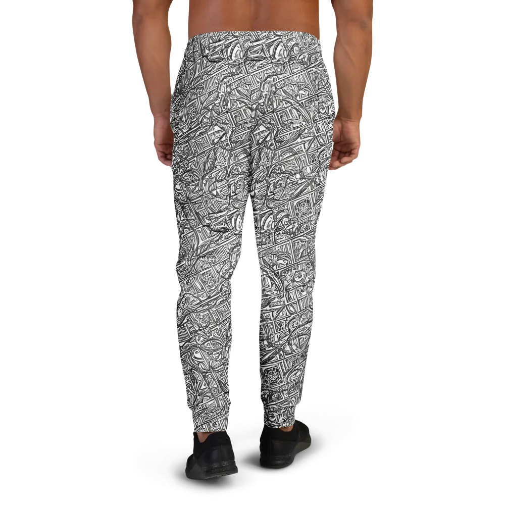 Monochrome Riot on Men's Joggers — Back