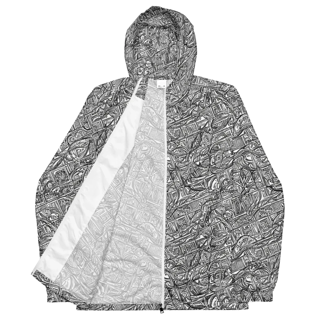 Monochrome Riot on Men's Windbreaker — Front