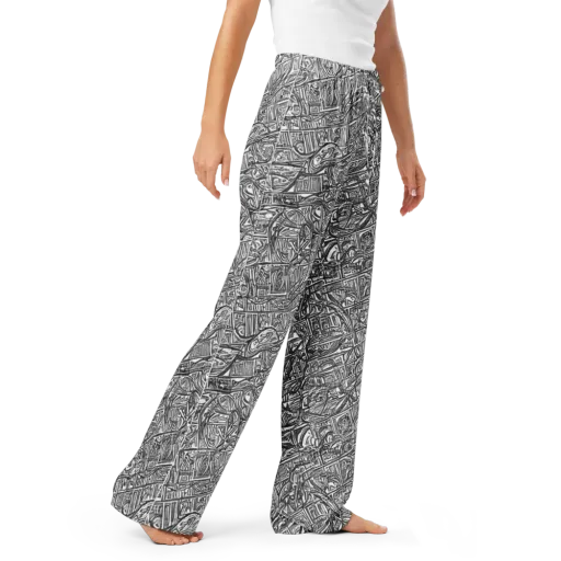 Monochrome Riot on a Women's Pajama Pants