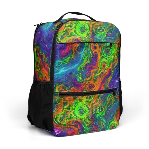 Chromatic Whirl on a Utility Backpack