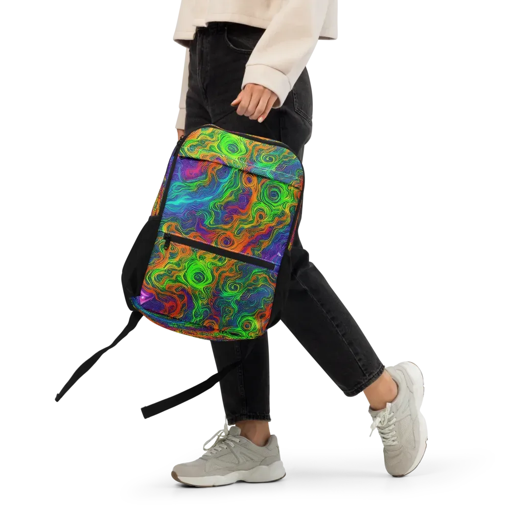 Chromatic Whirl on Utility Backpack — Front
