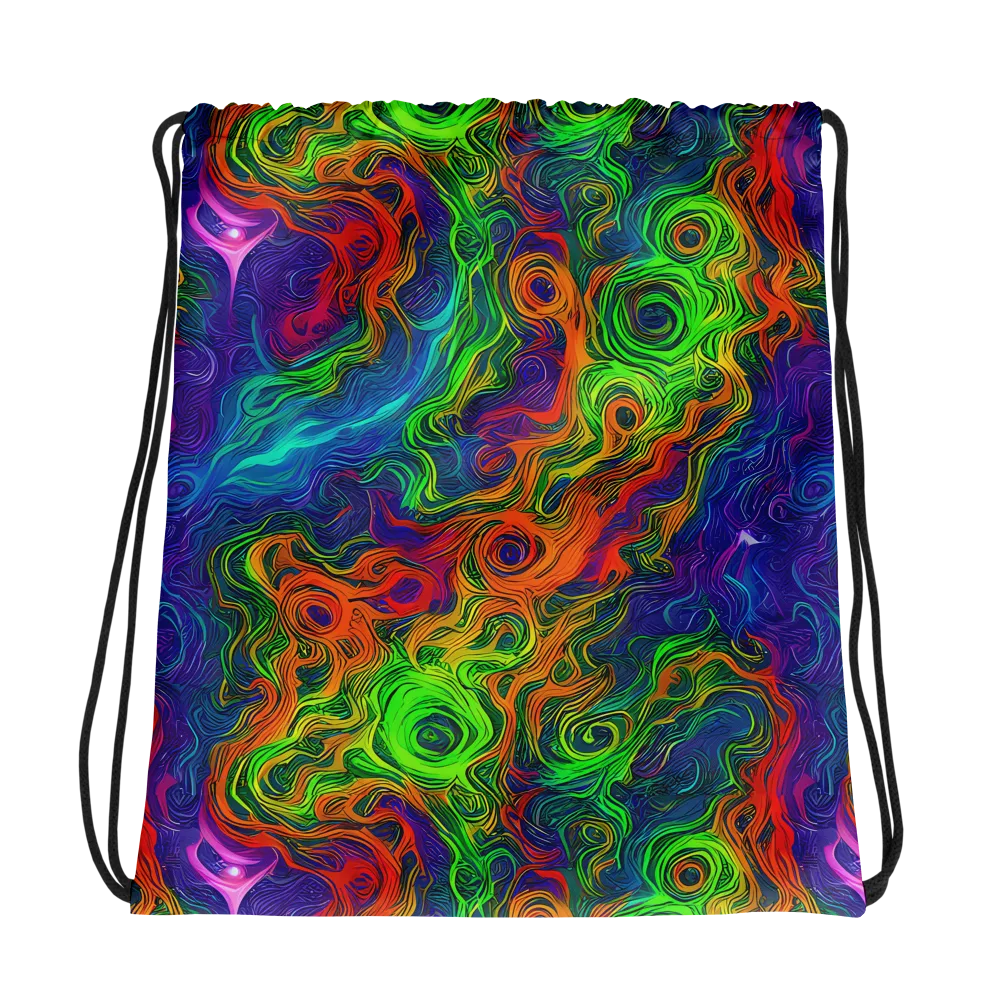 Chromatic Whirl on Drawstring Bag — Photo