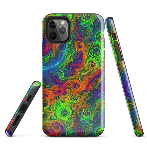 Chromatic Whirl on a Tough Case for iPhone®