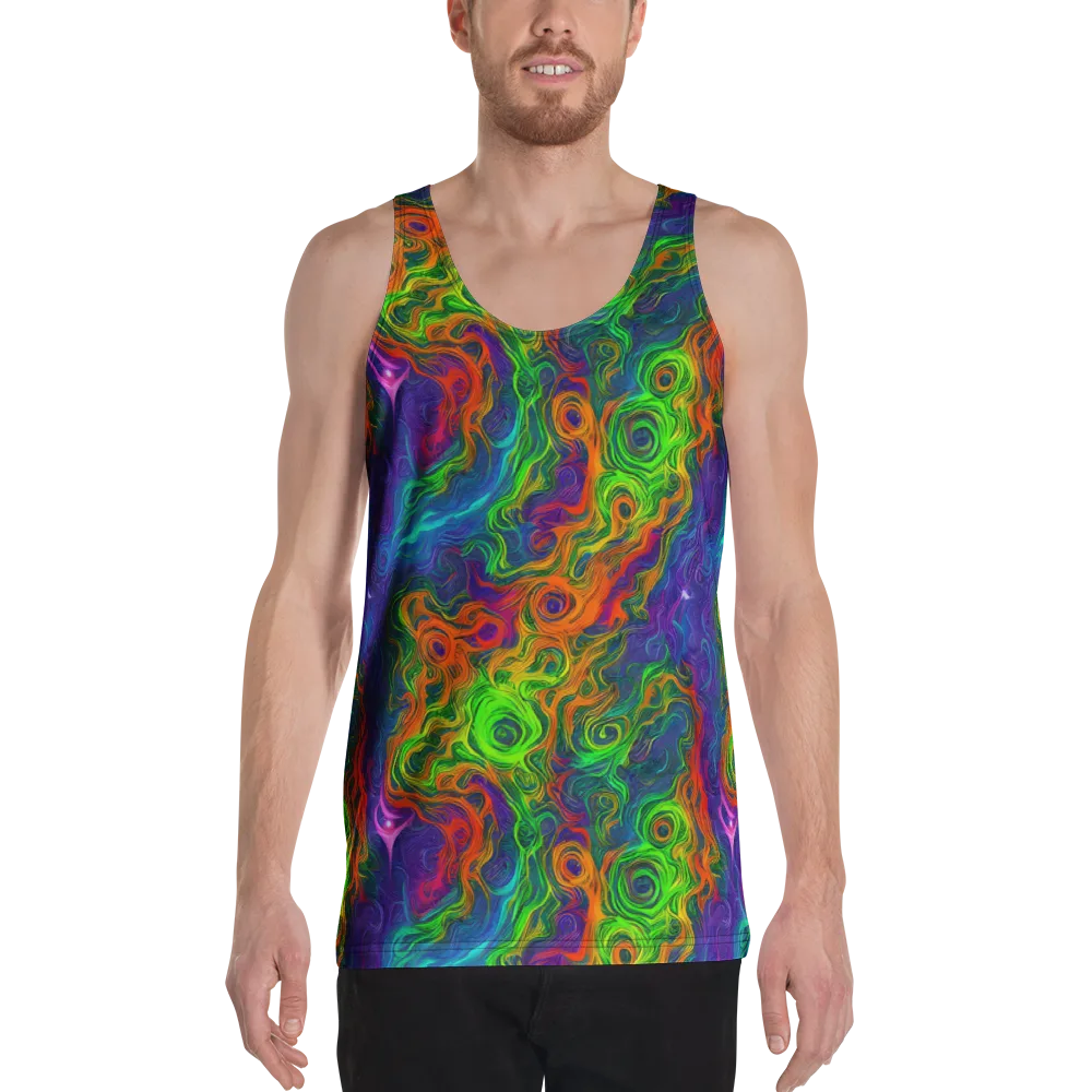 Chromatic Whirl on Men's Tank Top — Front