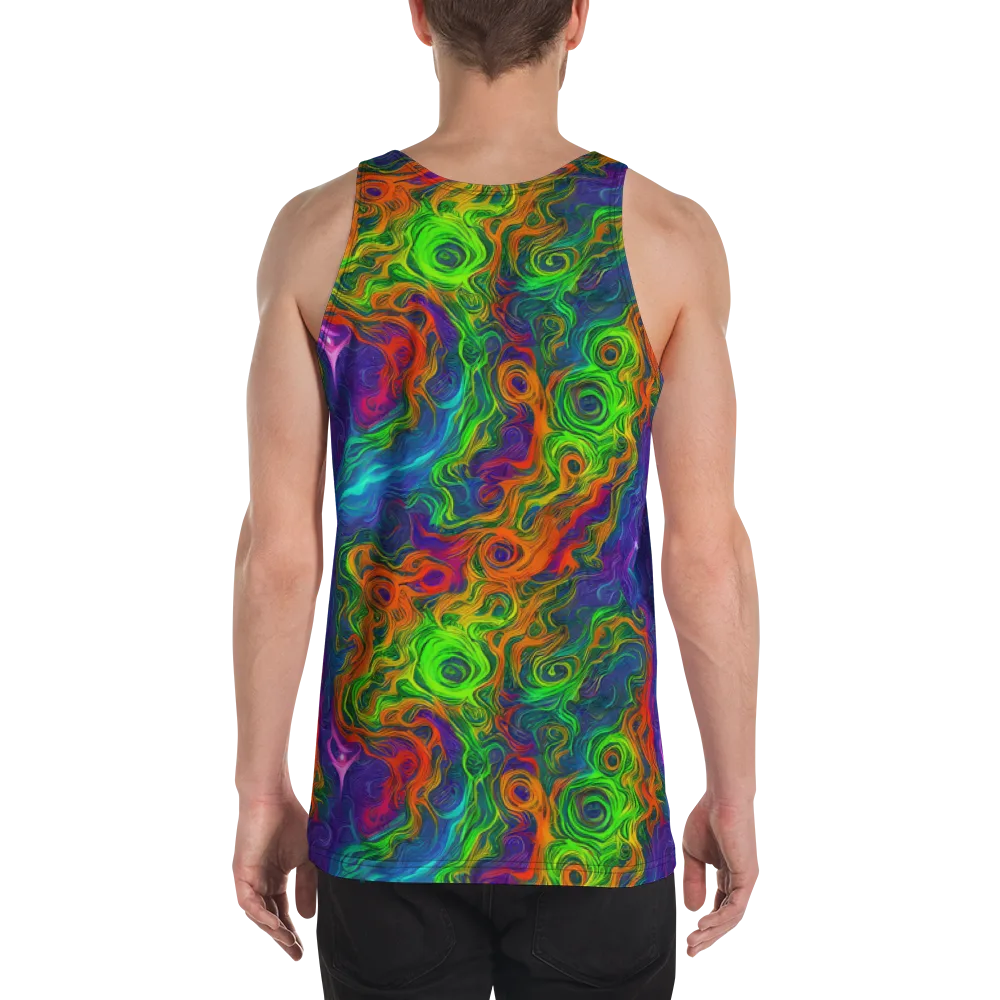 Chromatic Whirl on Men's Tank Top — Back