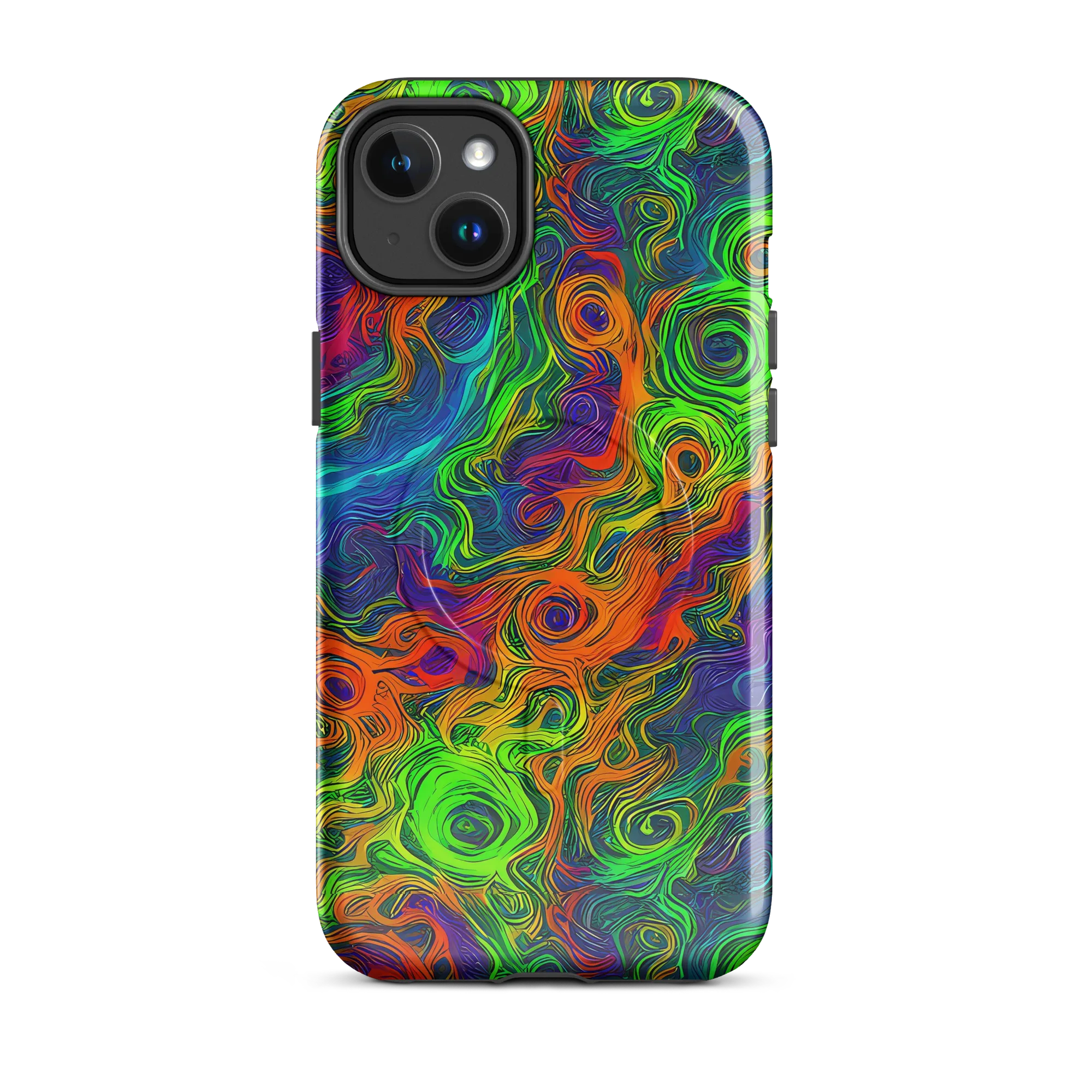 Chromatic Whirl on MagSafe Tough Case for iPhone® — Front