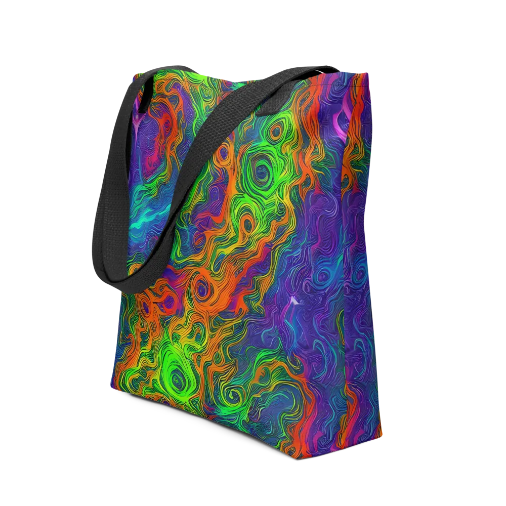 Chromatic Whirl on Tote Bag — Front