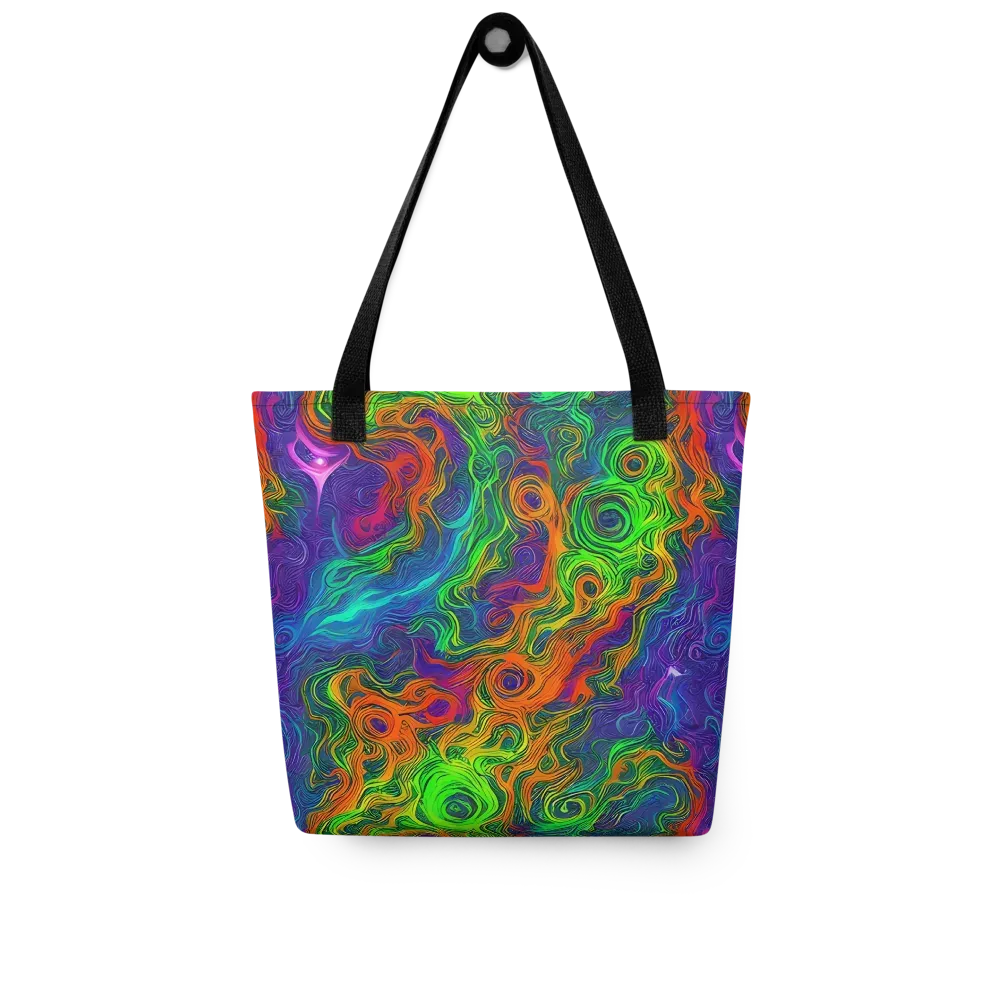 Chromatic Whirl on Tote Bag — Front