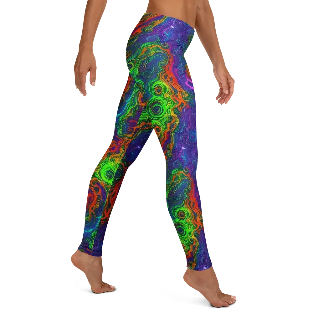 Chromatic Whirl on Leggings — Right