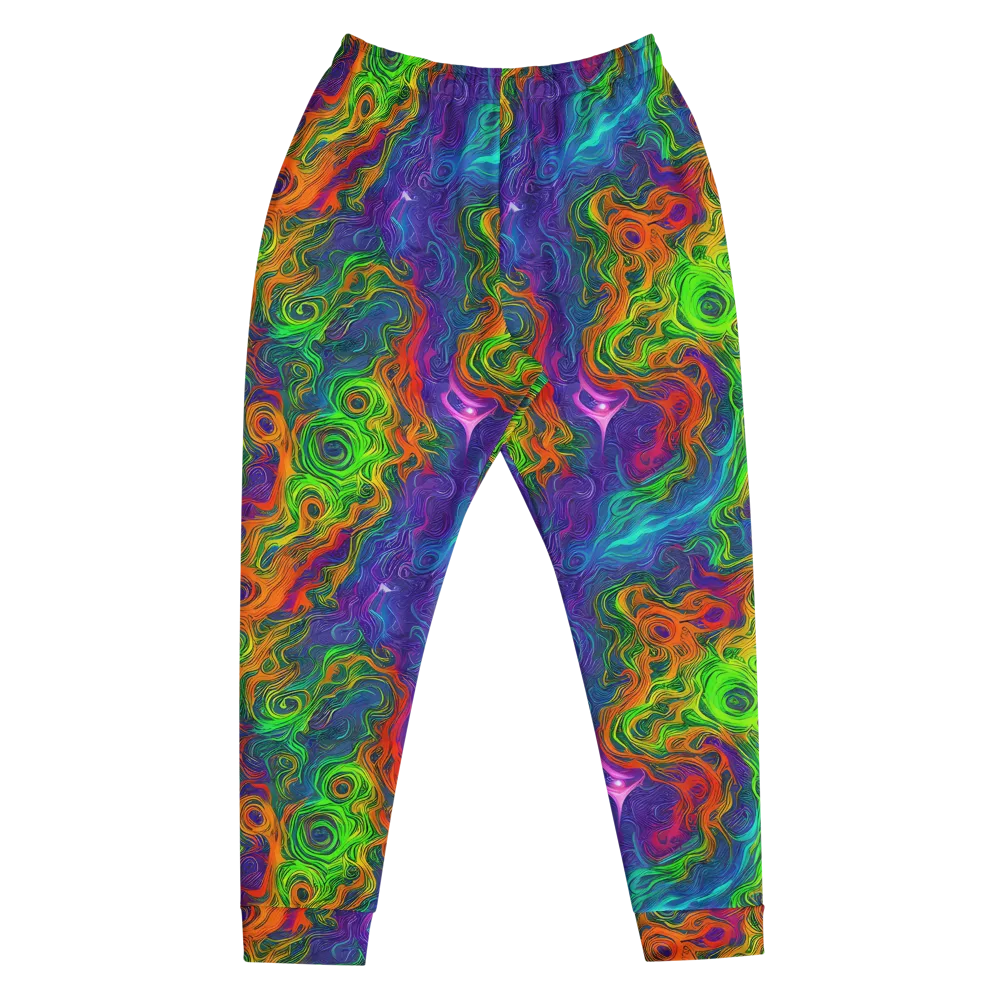 Chromatic Whirl on Men's Joggers — Front