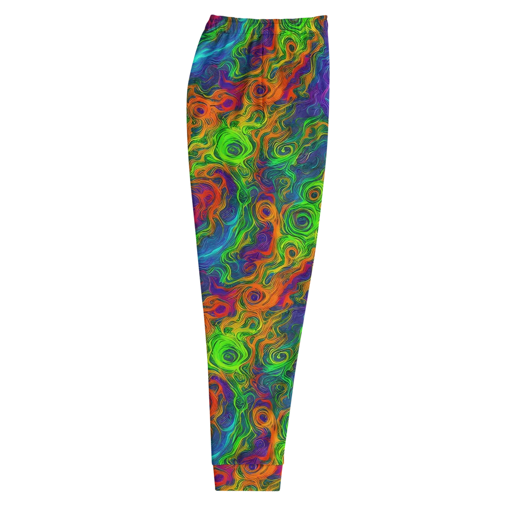 Chromatic Whirl on Men's Joggers — Right
