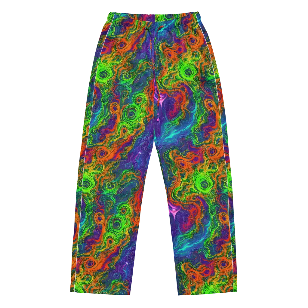 Chromatic Whirl on Women's Pajama Pants — Front