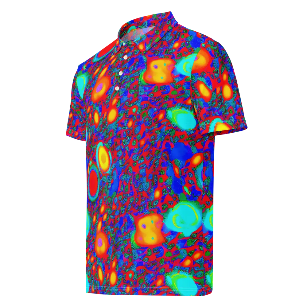 Electric Organism on Men's Slim Fit Polo Shirt — Left Front