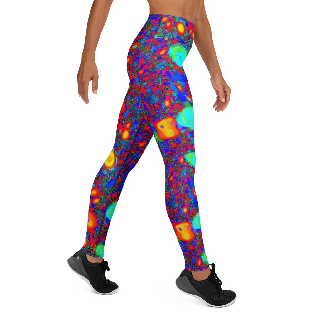 Electric Organism on Yoga Leggings — Right