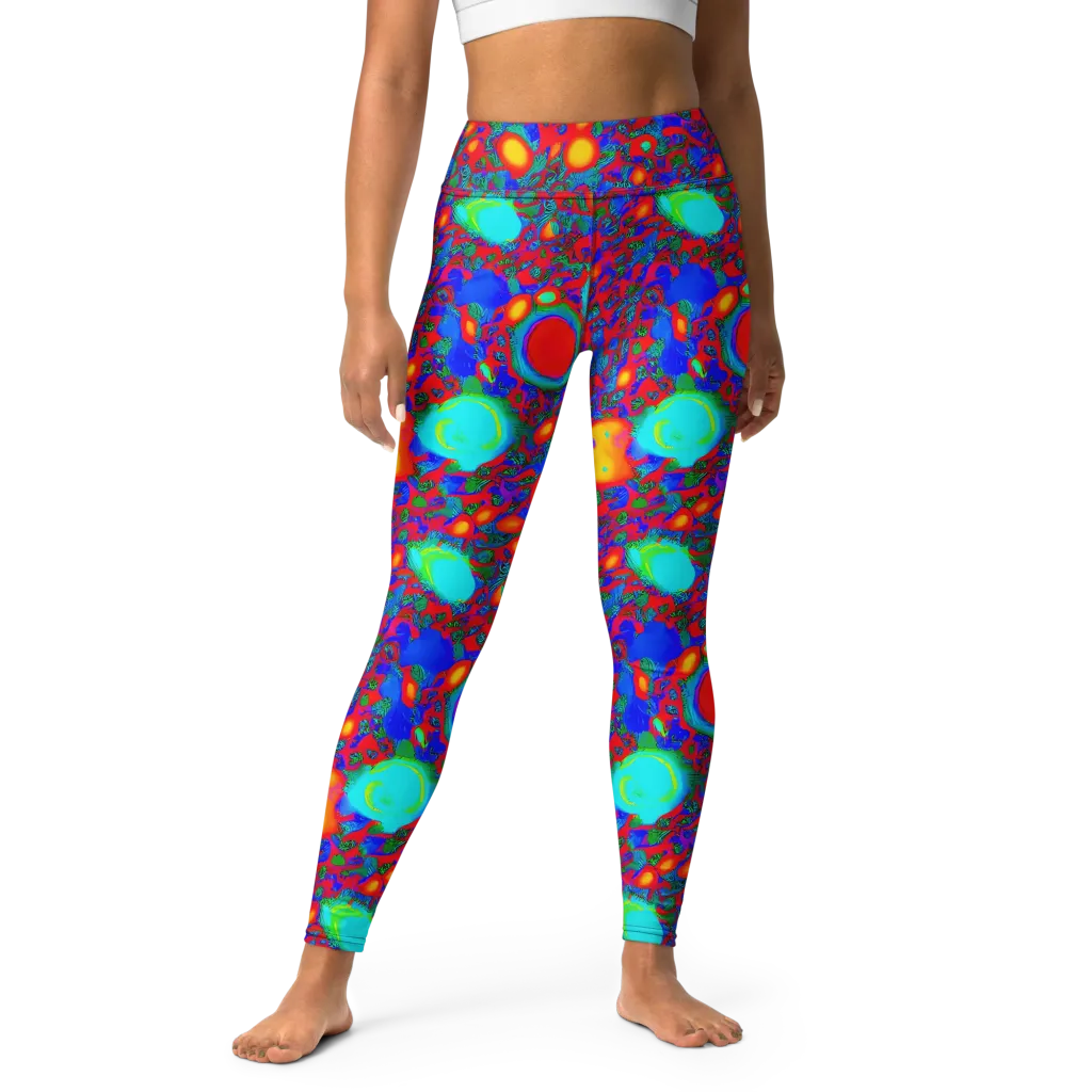 Electric Organism on Yoga Leggings — Front