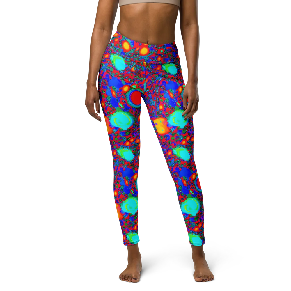 Electric Organism on Yoga Leggings — Front