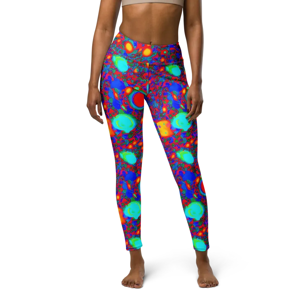 Electric Organism on Yoga Leggings — Front