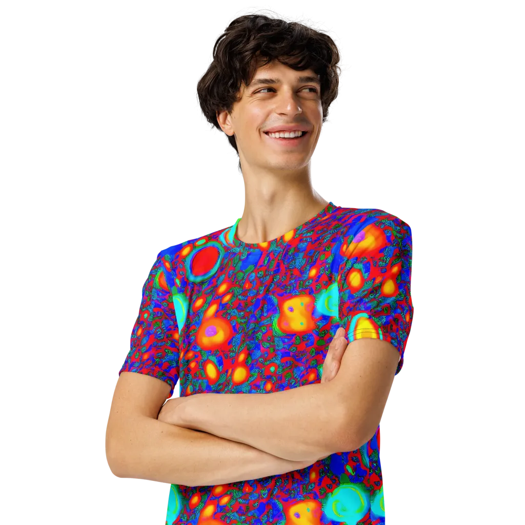 Electric Organism on Men's Crew Neck T-Shirt — Left Front