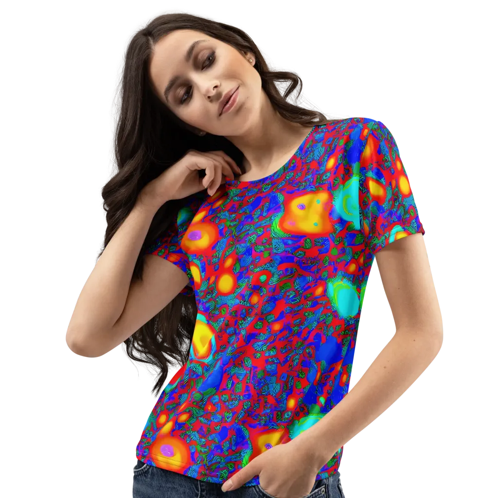 Electric Organism on Women's Crew Neck T-Shirt — Left Front