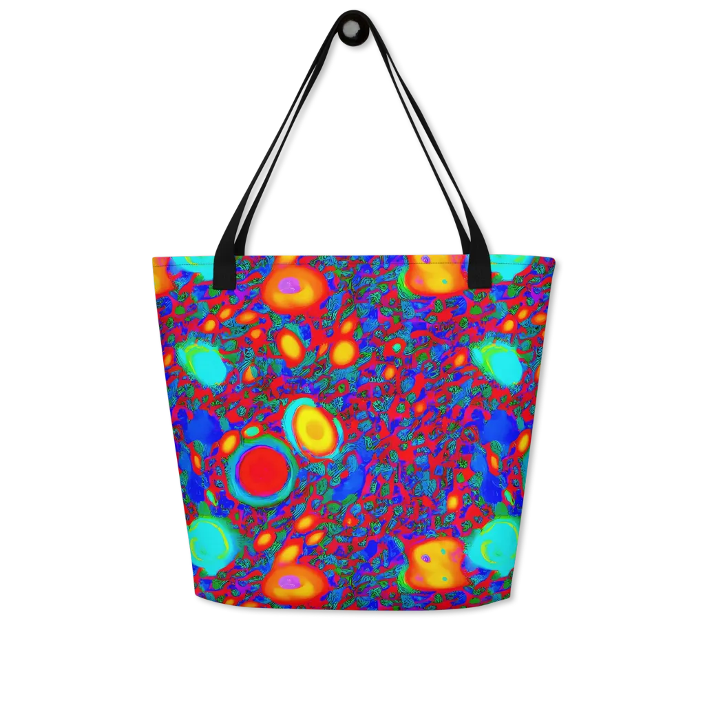 Electric Organism on Large Tote Bag W/ Pocket — Front