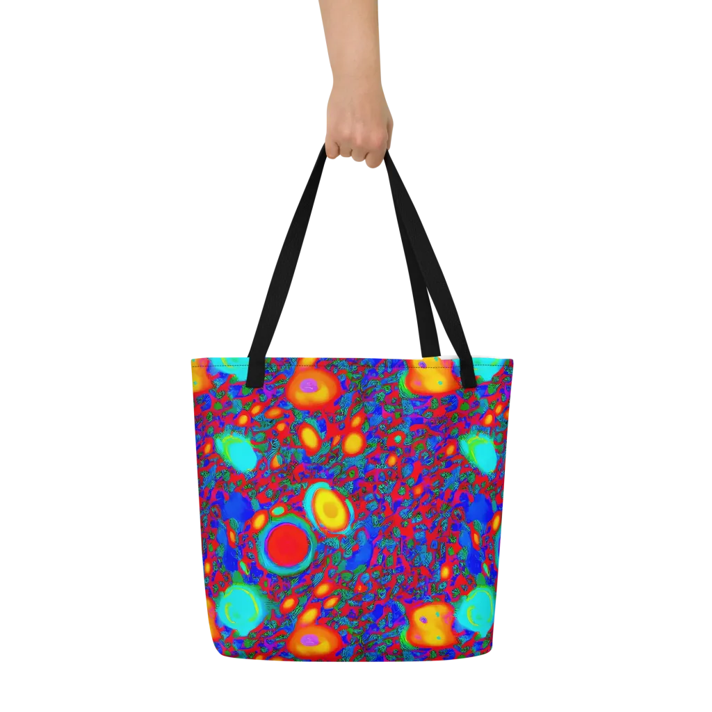 Electric Organism on Large Tote Bag W/ Pocket — Front