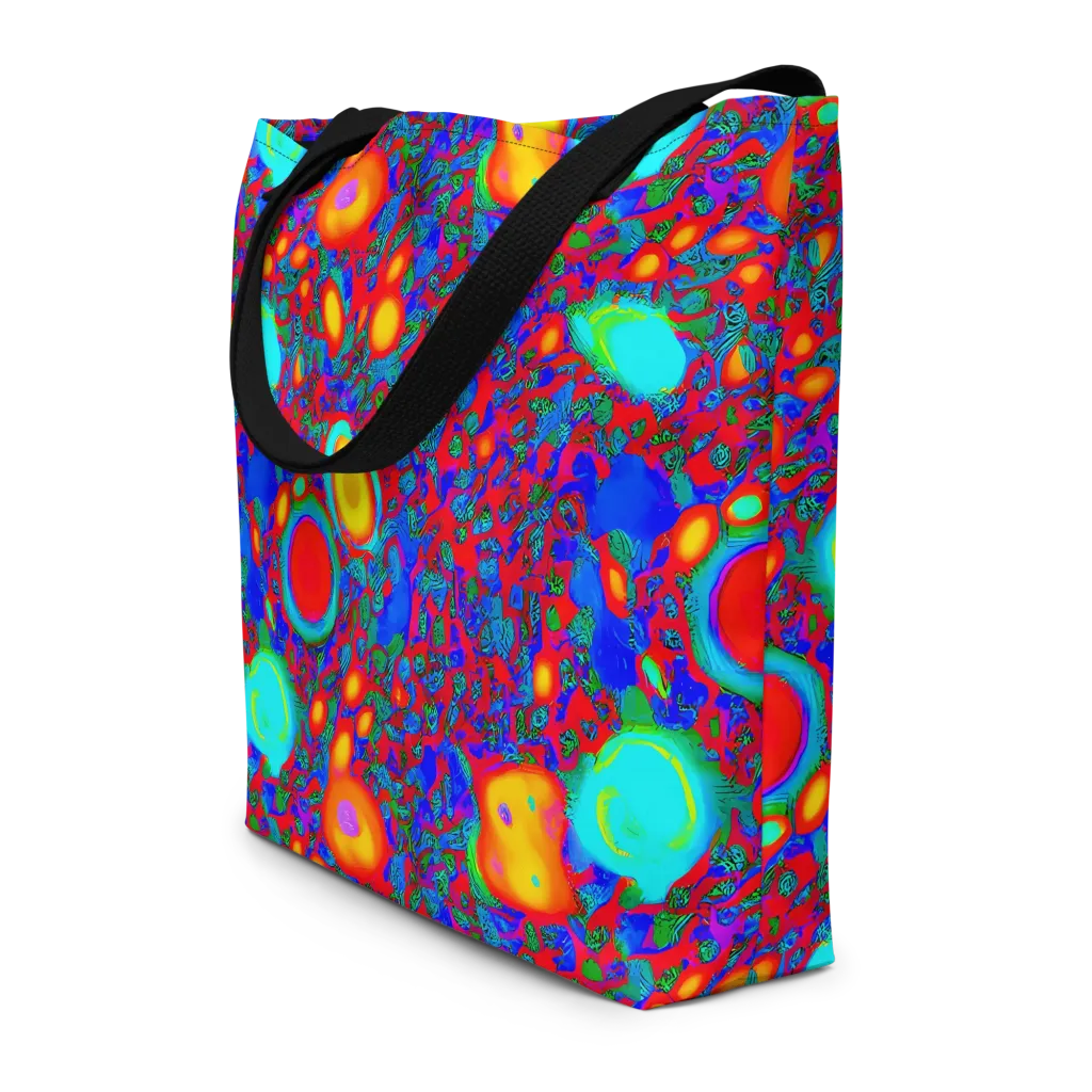 Electric Organism on Large Tote Bag W/ Pocket — Front