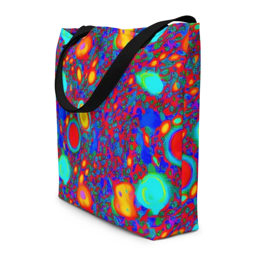 Electric Organism on a Large Tote Bag W/ Pocket