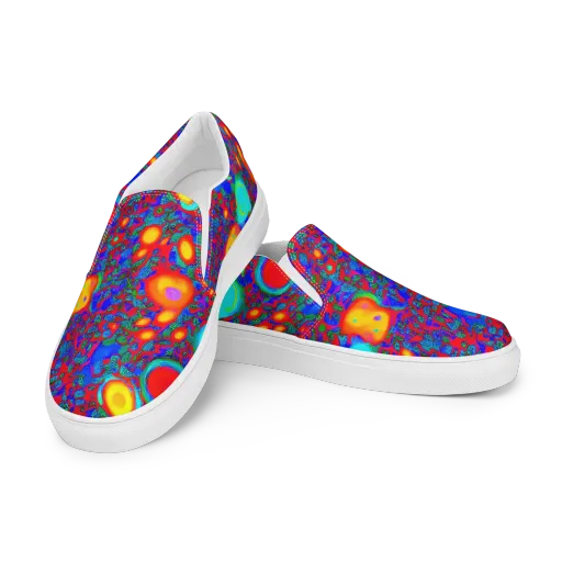 Electric Organism on a Women's Slip-On Canvas Shoes