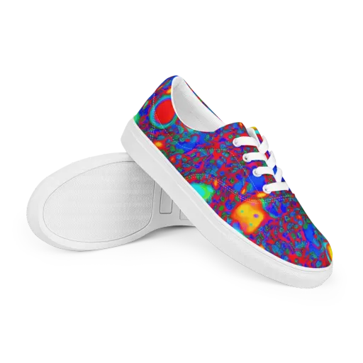 Electric Organism on a Men's Lace-Up Canvas Shoes