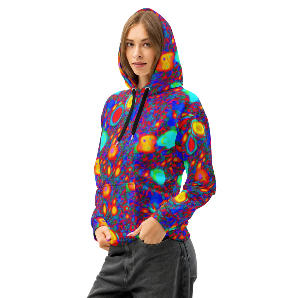 Electric Organism on Cotton Hoodie — Left Front