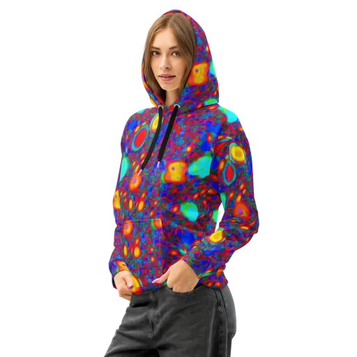 Electric Organism on a Cotton Hoodie
