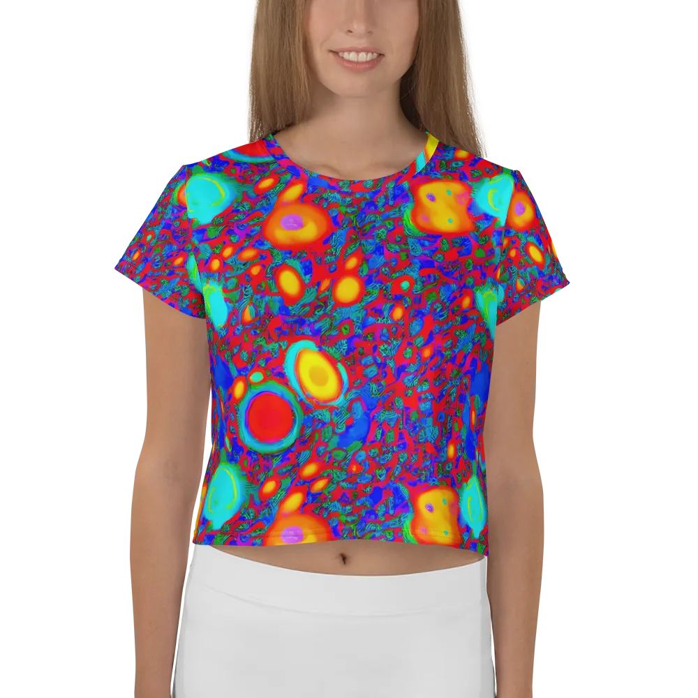 Electric Organism on Crop Tee — Front