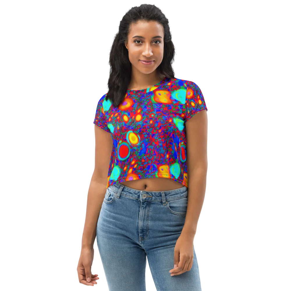 Electric Organism on Crop Tee — Front