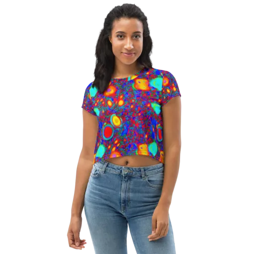 Electric Organism on a Crop Tee