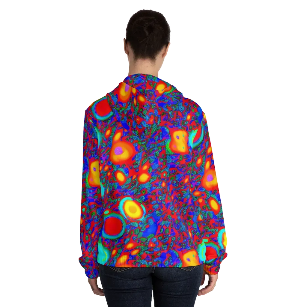 Electric Organism on Women's Full-Zip Hoodie — Back On Person