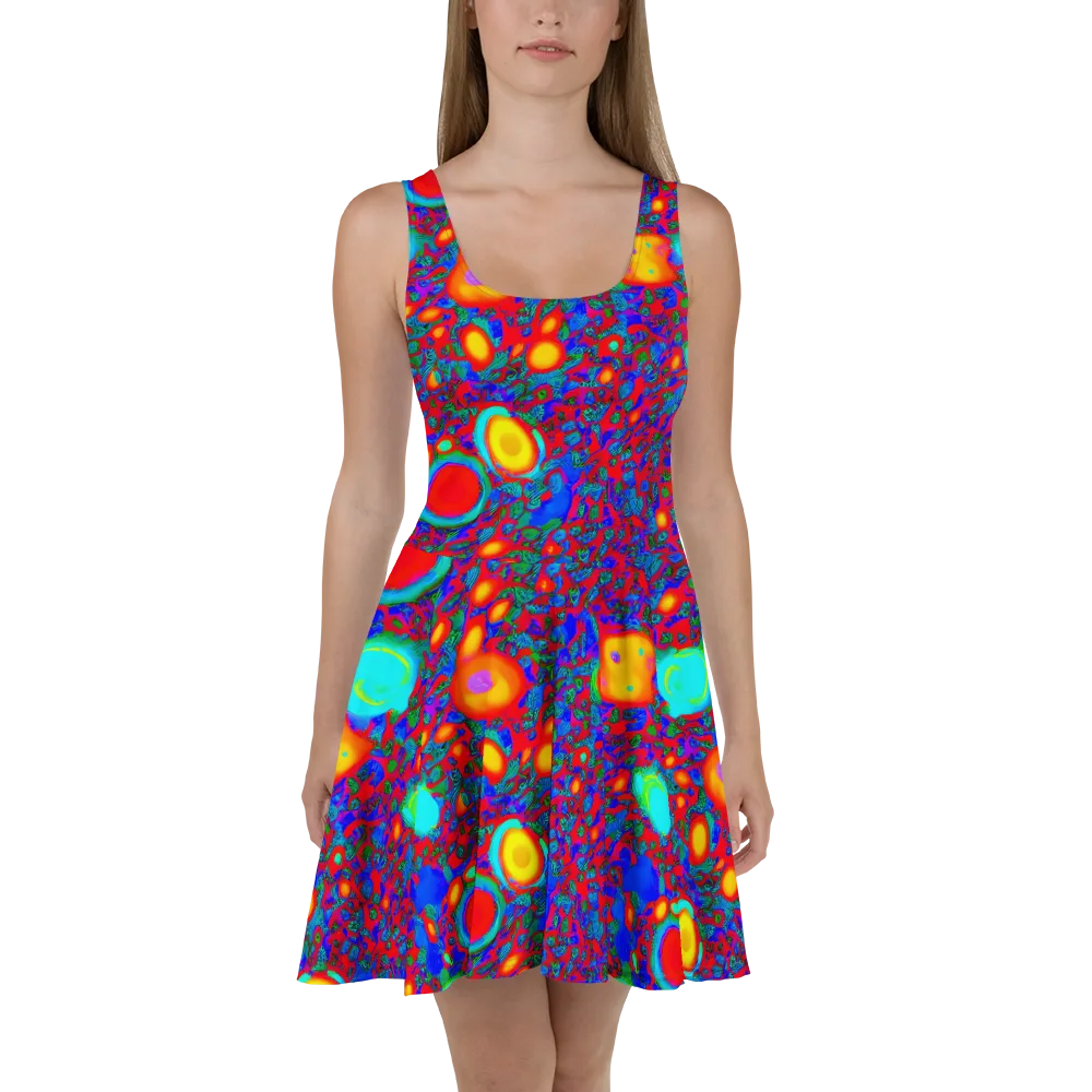Electric Organism on Skater Dress — Front