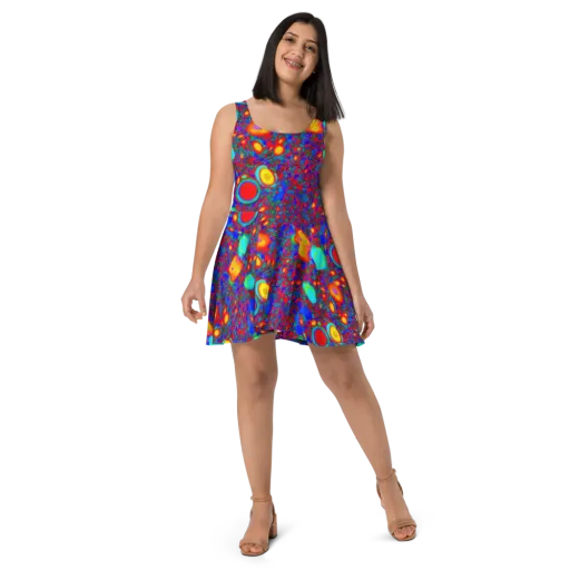 Electric Organism on a Skater Dress