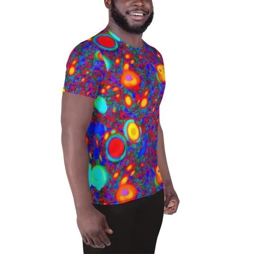 Electric Organism on a Men's Athletic T-Shirt