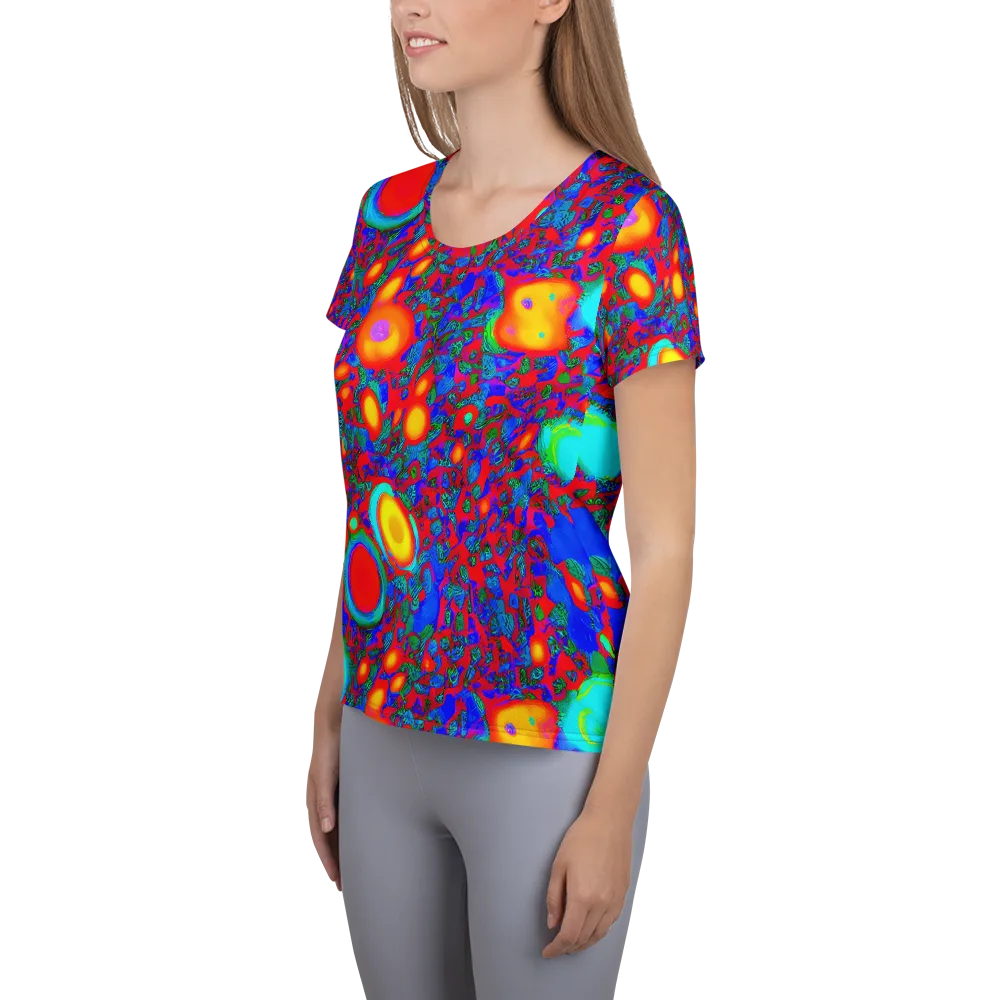 Electric Organism on Women's Athletic T-Shirt — Left