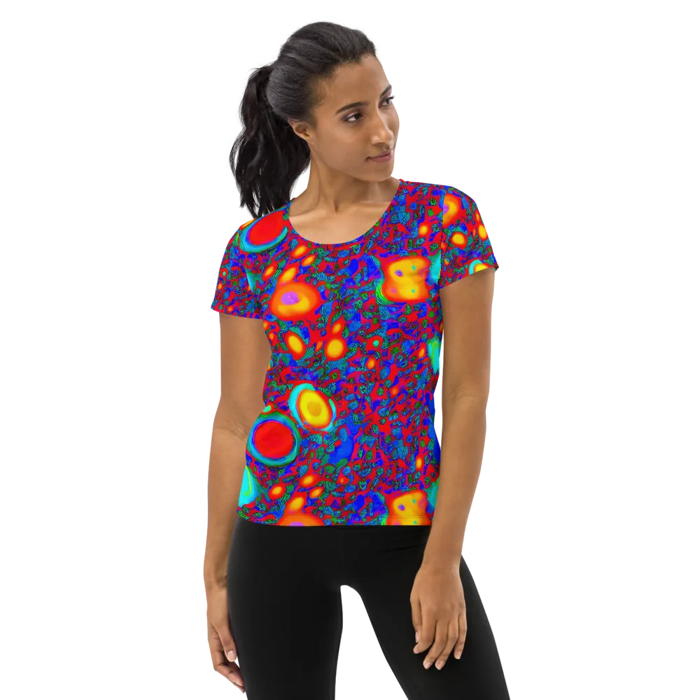 Electric Organism on Women's Athletic T-Shirt — Front