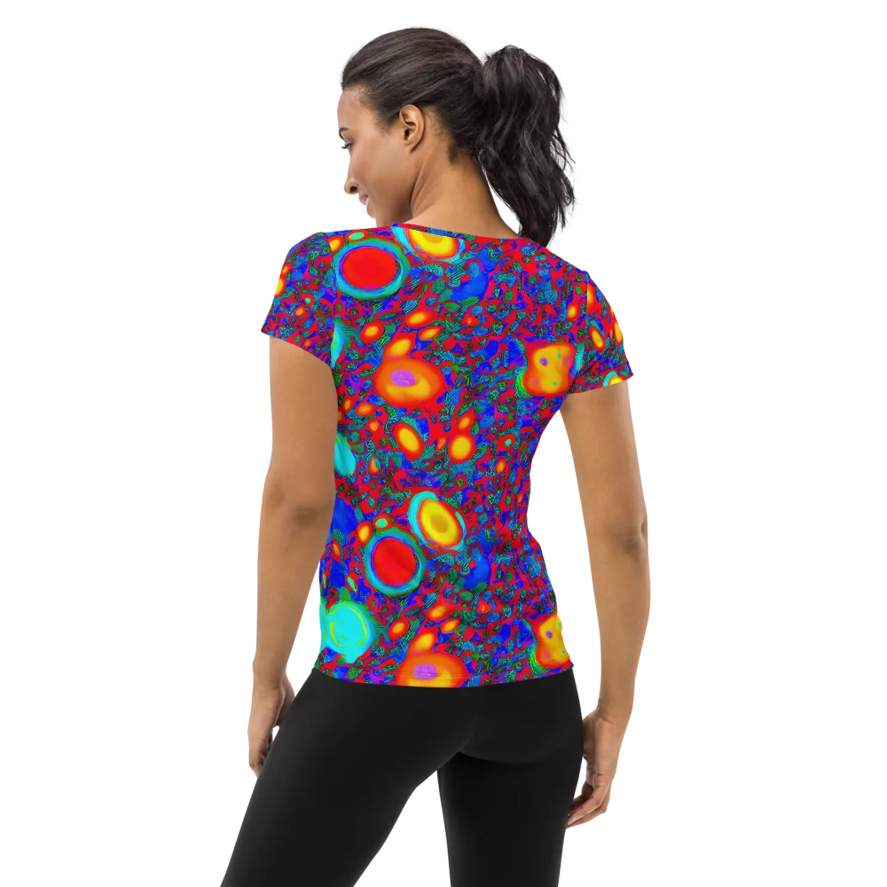 Electric Organism on Women's Athletic T-Shirt — Back