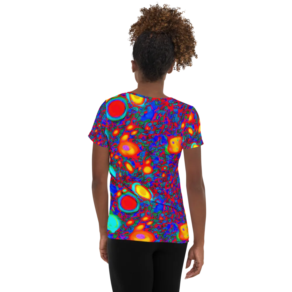 Electric Organism on Women's Athletic T-Shirt — Back