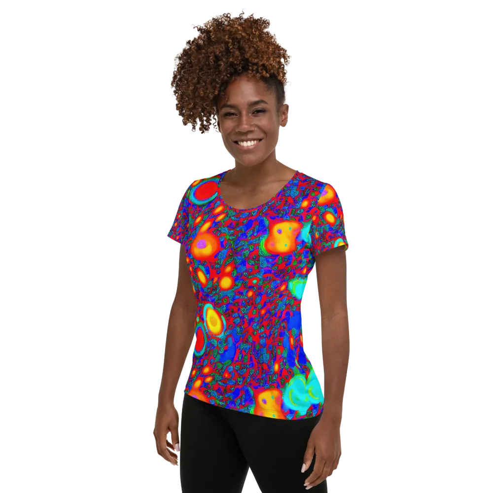Electric Organism on Women's Athletic T-Shirt — Left
