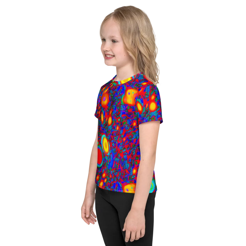 Electric Organism on Kids Crew Neck T-Shirt — Left