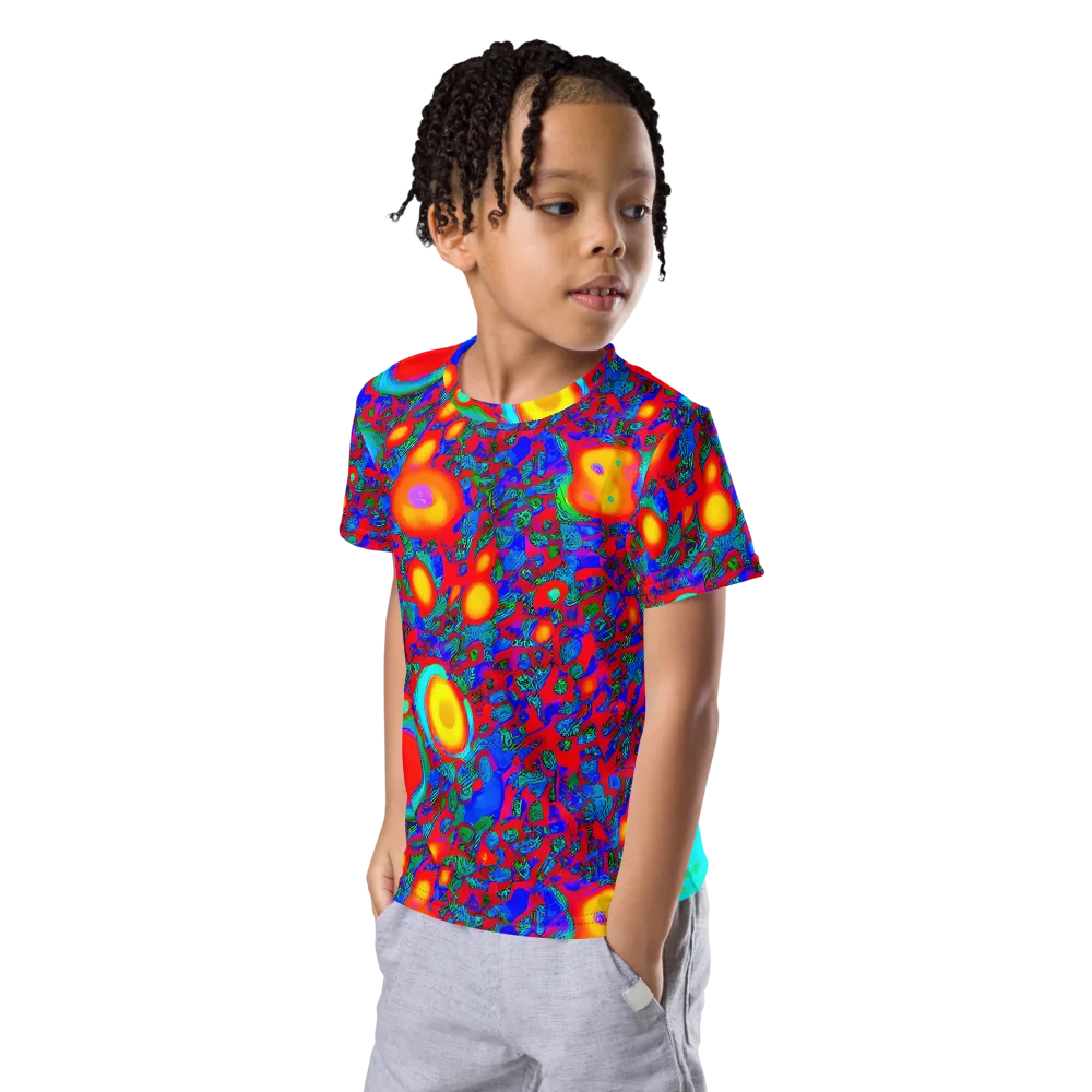 Electric Organism on Kids Crew Neck T-Shirt — Left Front