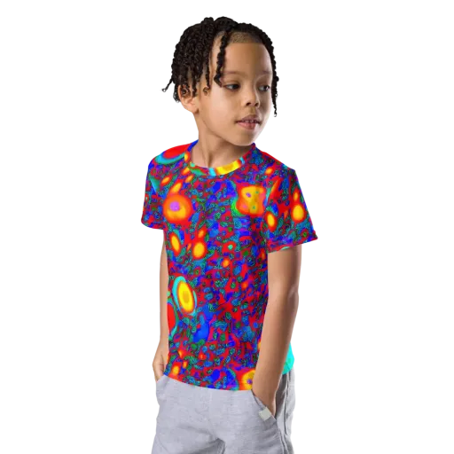 Electric Organism on a Kids Crew Neck T-Shirt