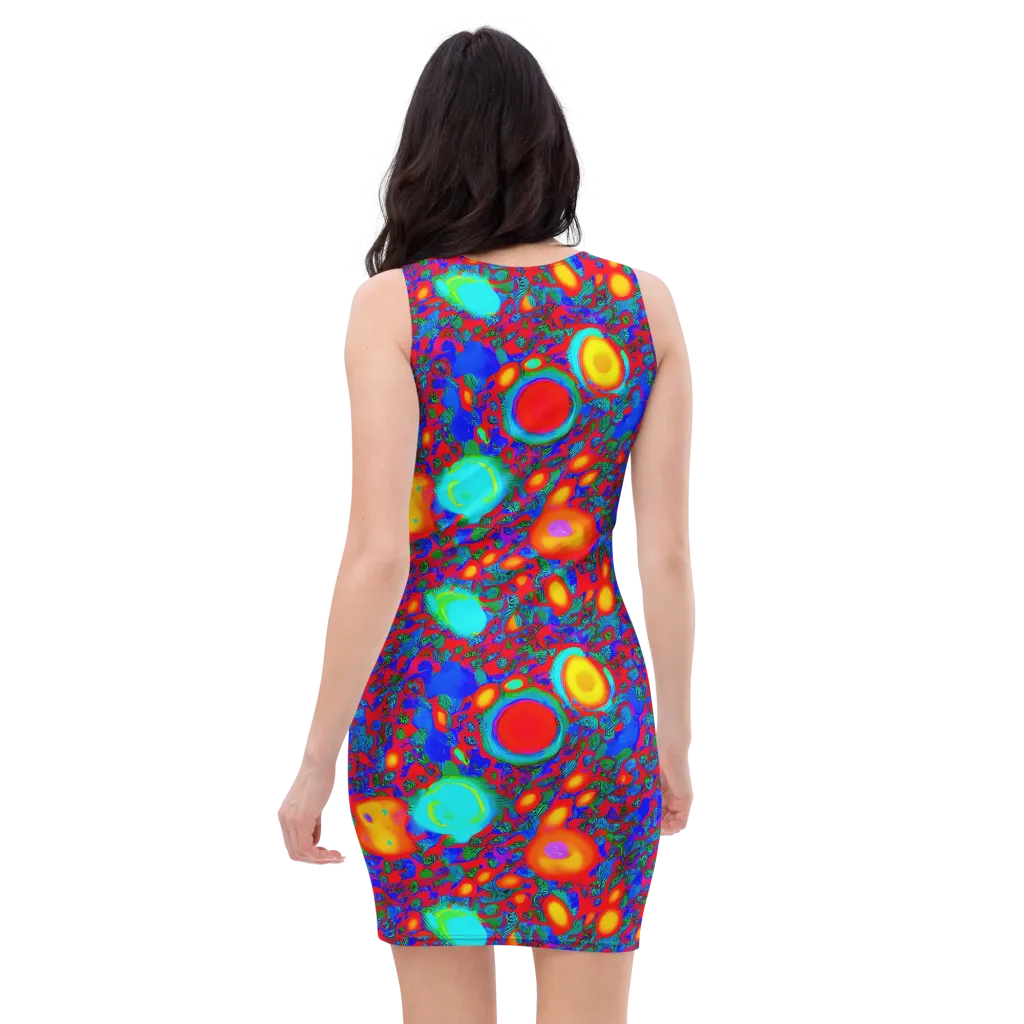 Electric Organism on Bodycon Dress — Back