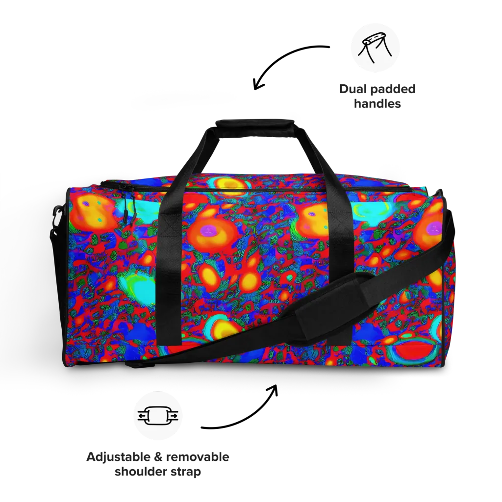 Electric Organism on Duffle Bag — Front