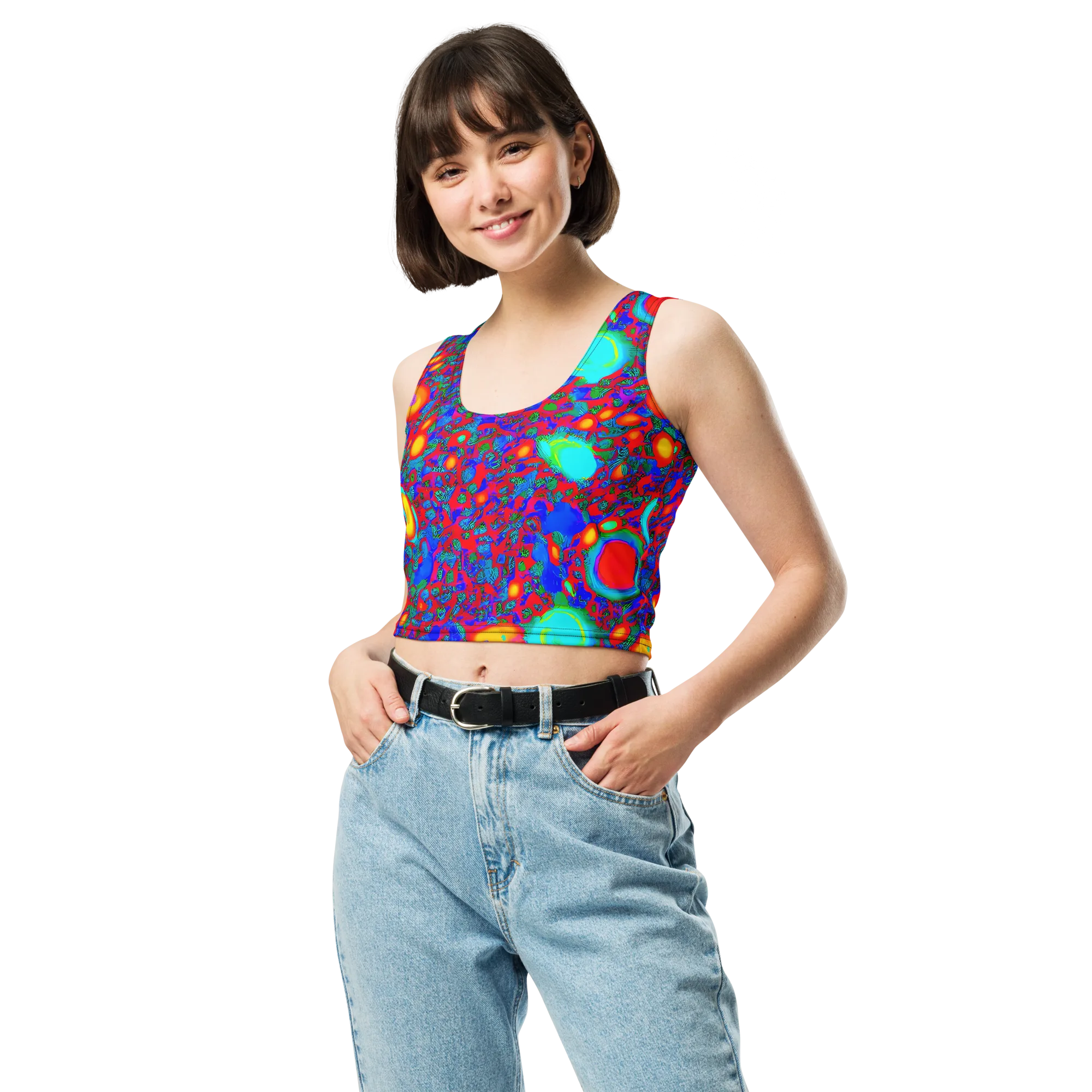 Electric Organism on Crop Top — Front