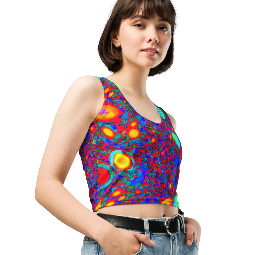 Electric Organism on Crop Top — Right Front